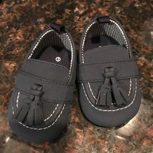 Size 1 baby boy loafers navy